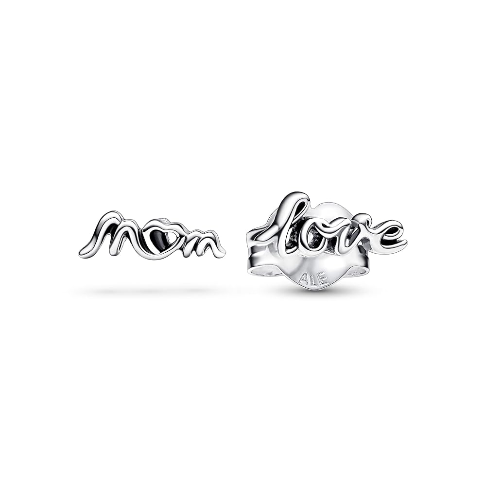 Amazon.com: Pendientes Pandora Moments 292669C00 love mom